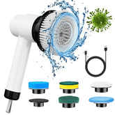 6-In-1 Electric Spin Scrubber Cleaning Brush Set
